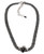 Handcrafted Hill-Tribe silver collar necklace with full-dimension rose flower centerpiece
