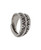 Unisex Thai Hilltribe Silver Ring with Triangular Tribal Etchings