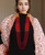 Red Orange Yellow Statement Beaded NEcklace
