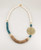Handcrafted brass medallion necklace