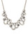 Swirly curves statement necklace