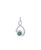 Sterling silver larimar gemstone pendant