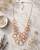 Copper Multi-Layered Hammered Ring Necklace — necklaces, editorial marble lifestyle photo