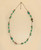 Handcrafted Textile-Wrapped Bead Necklace