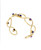 Handmade brass cuff bracelet with amethyst and lapis