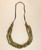 Earthy multi-strand glass and wood necklace
