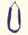 Multi-Strand Blue Glass Bead Necklace with Hand-Painted Ceramic Accents