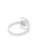 Crescent Moon Sterling Silver Rainbow Moonstone Ring - Rings Size 6