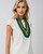 Cascade Green Beaded Statement Necklace