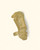 Modern statement ring with human face motif in gold finish