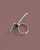  Textured metal butterfly statement ring