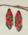 Floral Cascade – Handwoven Rose Fringe Earrings