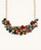 Kantha Beaded Cluster Necklace, Convertible Choker Style