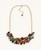 Kantha Beaded Cluster Necklace, Convertible Choker Style