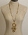 Golden Heritage: Handwoven Brazilian Grass Necklace