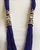 Elephant Carving Blue Beaded Statement Necklace