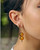 Handcrafted Sunshine Yello Glass Double Bubble Drop Earrings