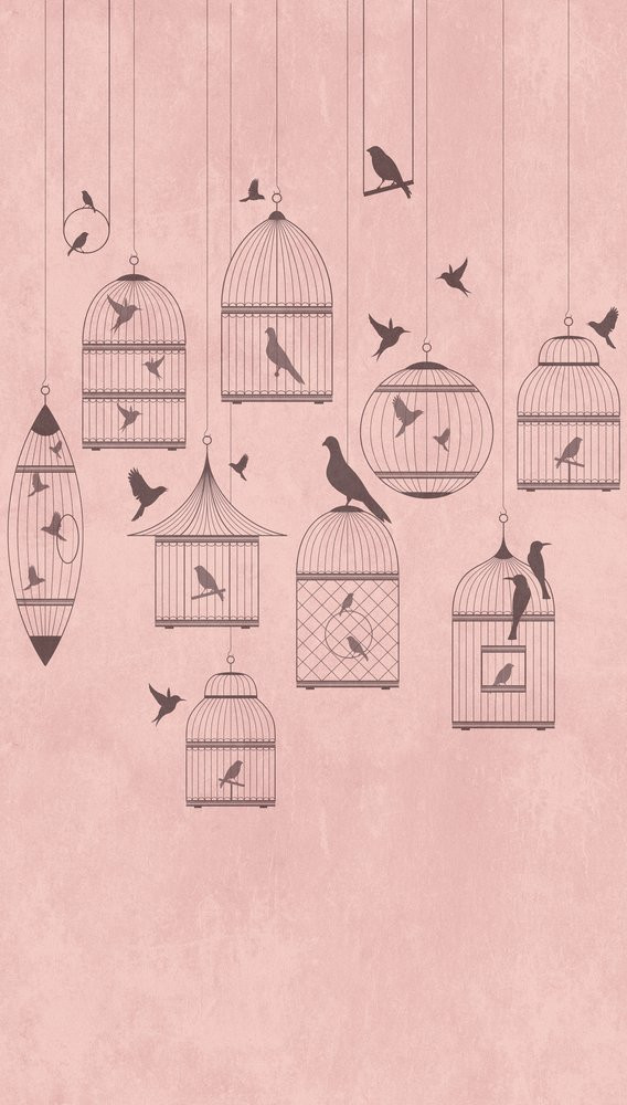birdcage wallpaper b&q