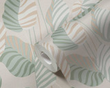 RW90943A Leaf Pattern Wallpaper