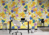 RW91971A Floral Repeatable Mural 3