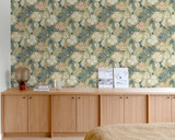 RW7A76603G Green Leaf  Wallpaper