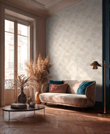 RW3791621A Cream Tree Wallpaper