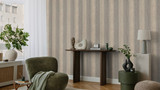 RY5016 Grey and Beige Striped Wallpaper