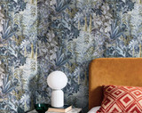 RW75826P Blue Tapestry Wallpaper