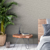 RW7199509G Grey Textured plain Wallpaper