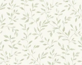 RW7146001G Green Leaf Wallpaper
