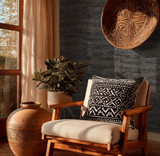 RW7791992A Black Natural Stone effect Wallpaper