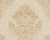 RW6690 Beige Damask/Baroque Wallpaper