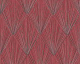 RW6643 Red Geometric Wallpaper