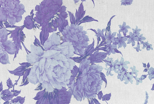 Purple Flowers Mural