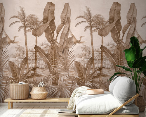 Safari Scene Repeatable Mural