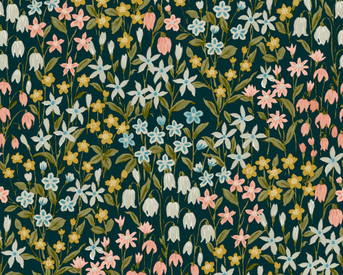 RW3A64102G Pretty Floral Wallpaper