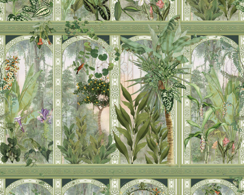 RW51393151A Window to the Jungle Repeatable Mural