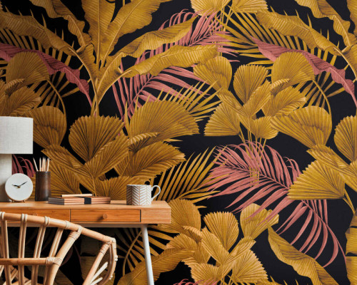 RW91853A Large Palm Repeatable Mural