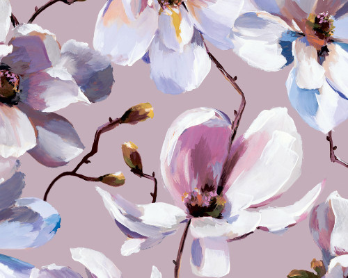 RW747463M Pink Floral Wallpaper