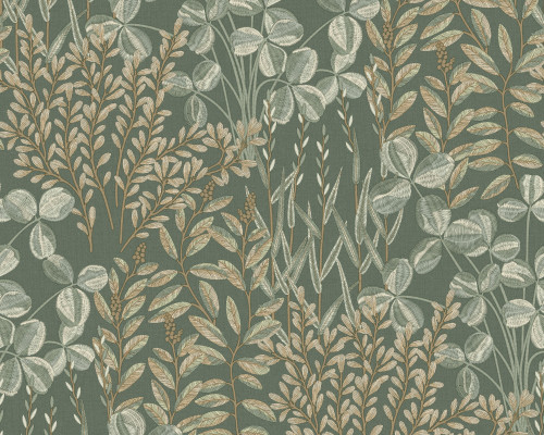 RW7A8901G Green Leaf Wallpaper