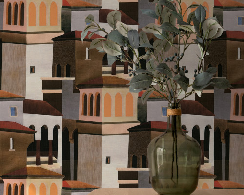 RW3791871A Rooftop Wallpaper