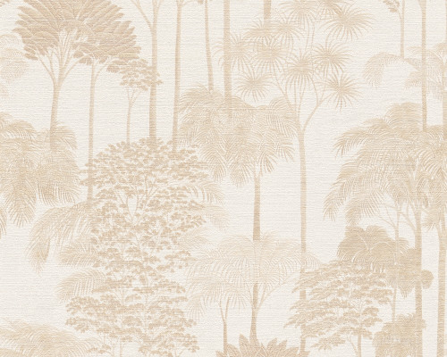 RW3791621A Cream Tree Wallpaper