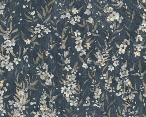 RY5238 Blue Cherry Blossom Wallpaper