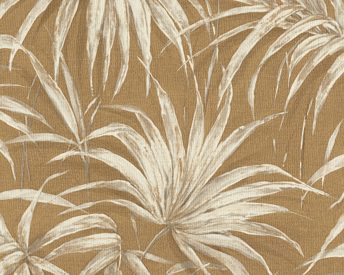 RY5275 Gold Palm Leaf Wallpaper