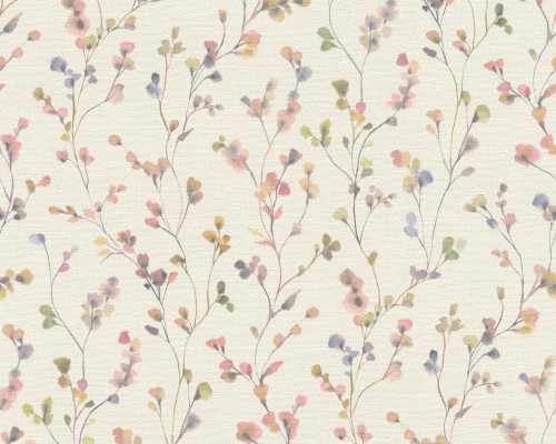 RY6155 Purple and Pink leaf Wallpaper