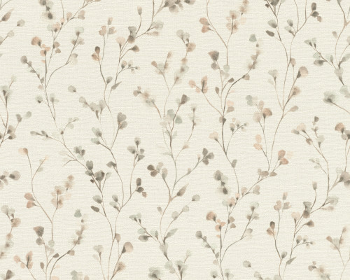 RY6131 Beige leaf Wallpaper