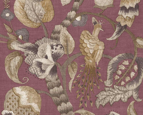 RW75808P Green Peacock Wallpaper