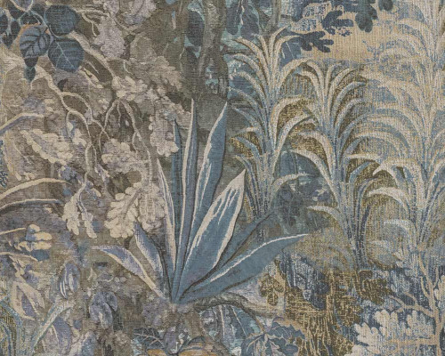 RW75826P Blue Tapestry Wallpaper