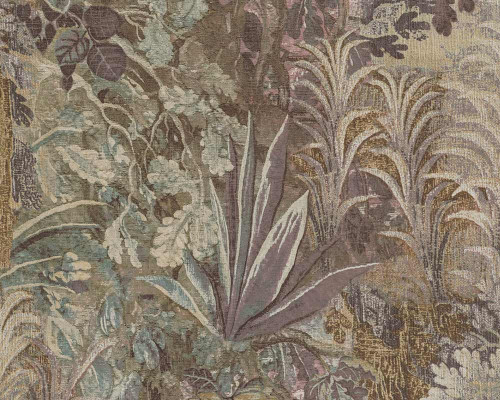 RW75824P Plum Tapestry Wallpaper