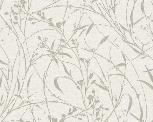 RW7790044A Pale Green Meadow Grasses Wallpaper
